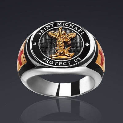 Christianartworkshop Saint Michael the Archangel Protection Ring