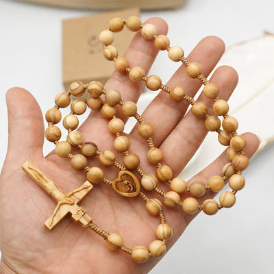 Christianartworkshop Handmade Olive Wood Quality Praying Rosary