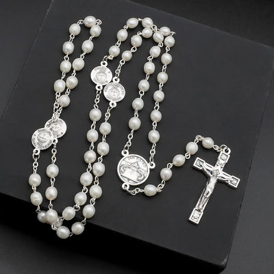 Christianartworkshop The Four Temples Of Christ Mother-of-Pearl Rosary