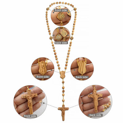 Christianartworkshop Quality Handmade Olive/Rosewood/Ebony Beads Prayer Rosary