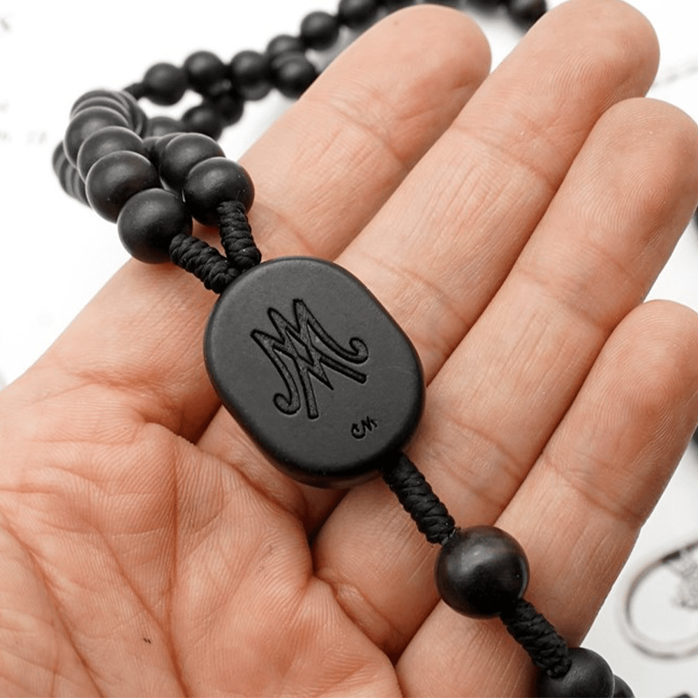 Christianartworkshop Olive Wood Beads Fifteen Decade Praying Rosary of the Blessed