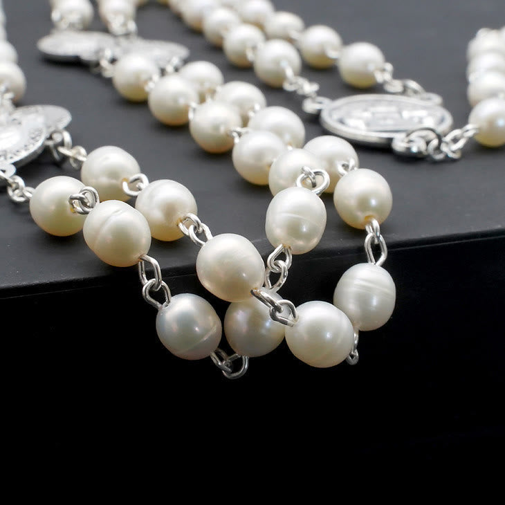 Christianartworkshop The Four Temples Of Christ Mother-of-Pearl Rosary