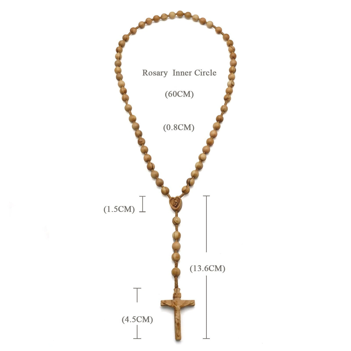 Christianartworkshop Handmade Olive Wood Quality Praying Rosary
