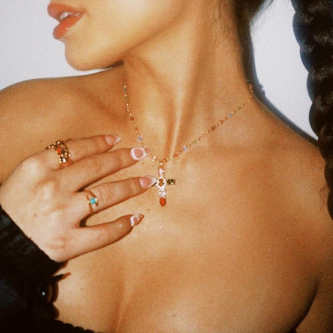 Christianartworkshop Bible 12 Gemstones Cross Pendant Necklace