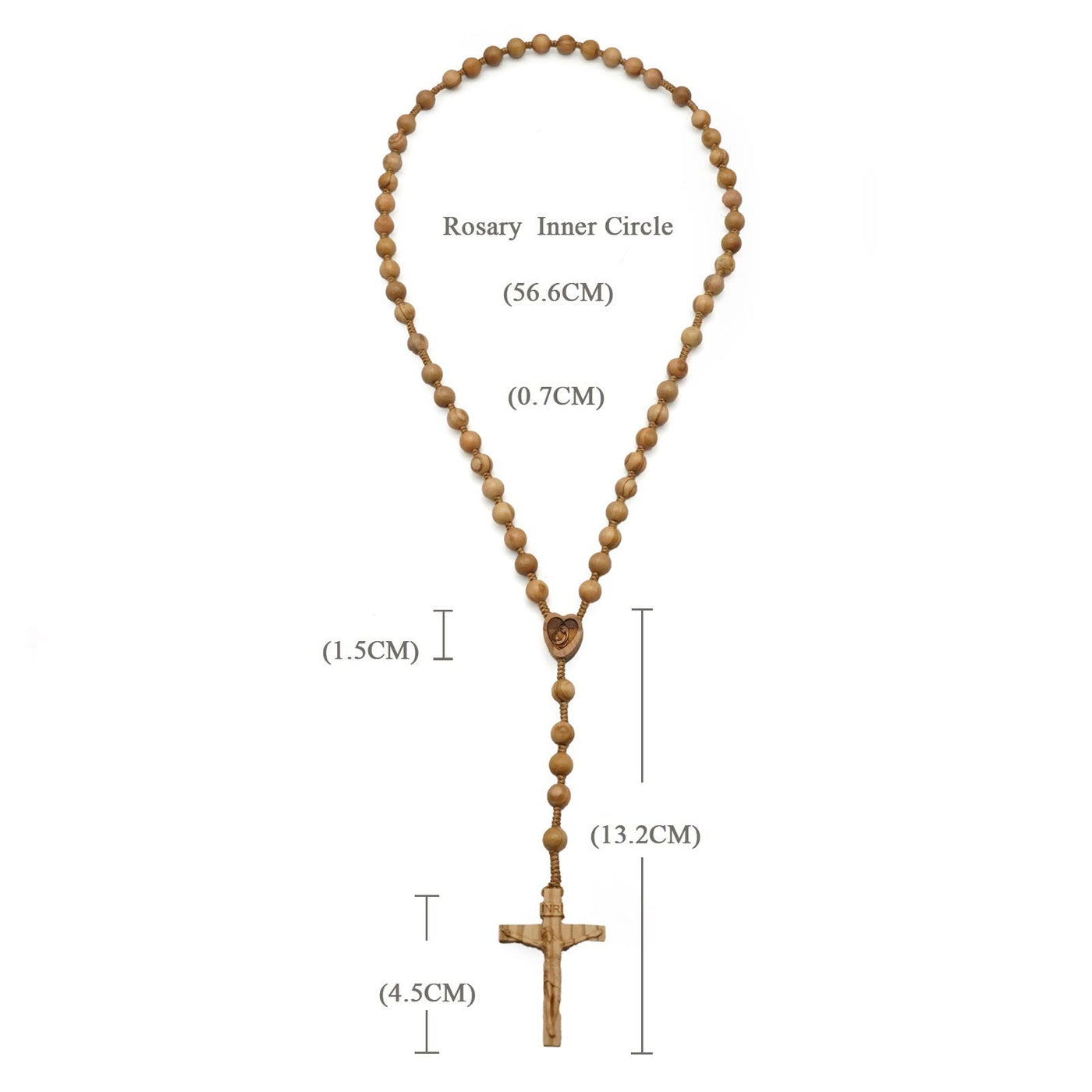 Christianartworkshop Handmade Olive Wood Quality Praying Rosary
