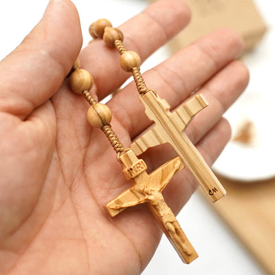 Christianartworkshop Handmade Olive Wood Quality Praying Rosary